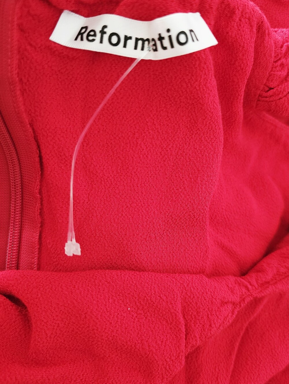 Reformation Marilyn Red Maxi Dress Off-the-shoulder Sweetheart Neckline Size 6 - Picture 5 of 6